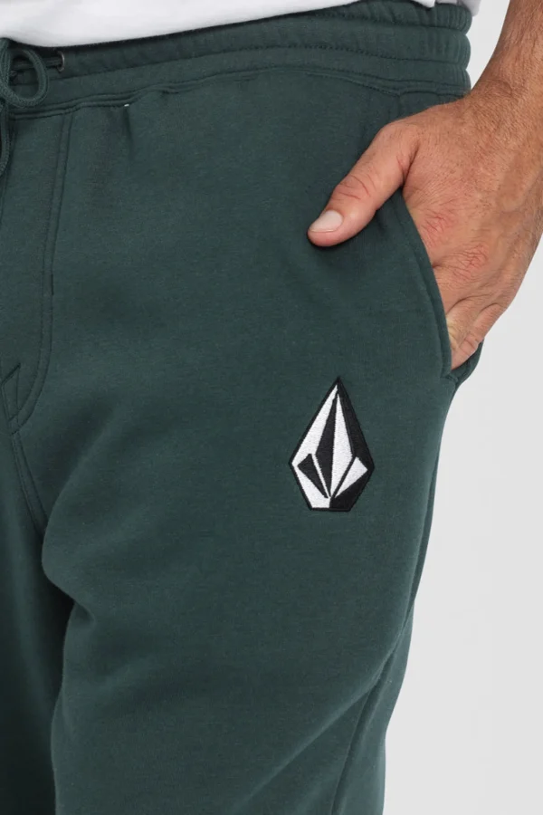 Pants-VOLCOM VOLOGO FLEECE TRACK PANT CEDAR GREEN
