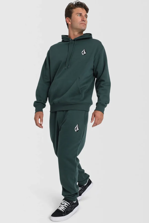 Pants-VOLCOM VOLOGO FLEECE TRACK PANT CEDAR GREEN