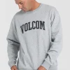 Sweaters & Knitwear-VOLCOM VOLSITY CREW HEATHER GREY