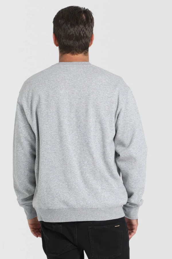 Sweaters & Knitwear-VOLCOM VOLSITY CREW HEATHER GREY