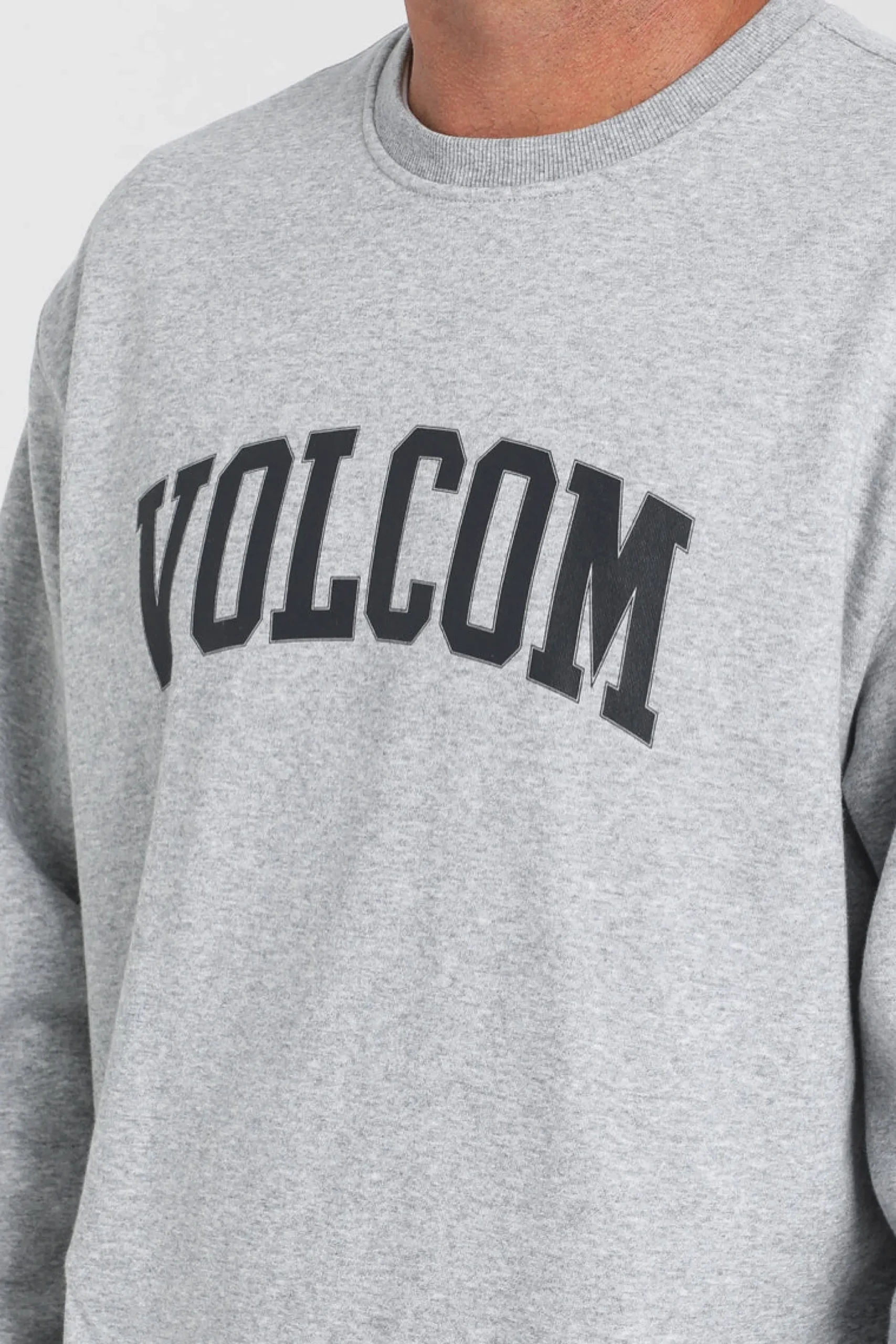 volcom_volsity_crew_heath_3.webp Sweaters & Knitwear-VOLCOM VOLSITY CREW HEATHER GREY