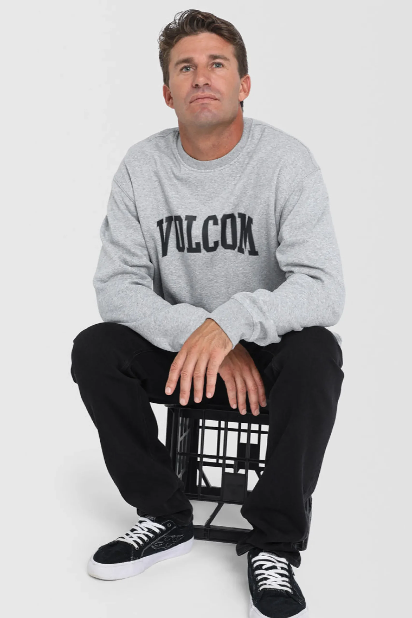 volcom_volsity_crew_heath_4.webp Sweaters & Knitwear-VOLCOM VOLSITY CREW HEATHER GREY