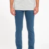 Denim-VOLCOM VORTA SLIM FIT JEAN WASHED BLUE