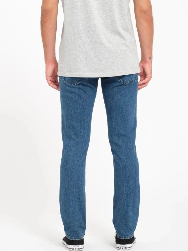 Denim-VOLCOM VORTA SLIM FIT JEAN WASHED BLUE