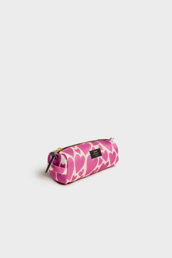 Books & Stationery-WOUF PENCIL CASE - PINK LOVE
