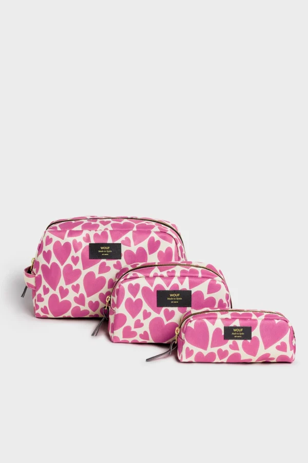 Books & Stationery-WOUF PENCIL CASE - PINK LOVE
