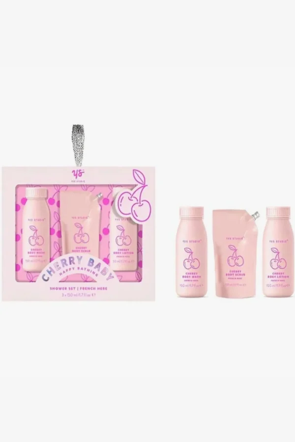 Body-YES STUDIO CHERRY BABY HAPPY BATHING SHOWER SET