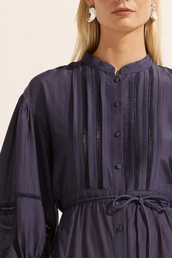 Dresses-ZOE KRATZMANN ALLURE DRESS INDIGO