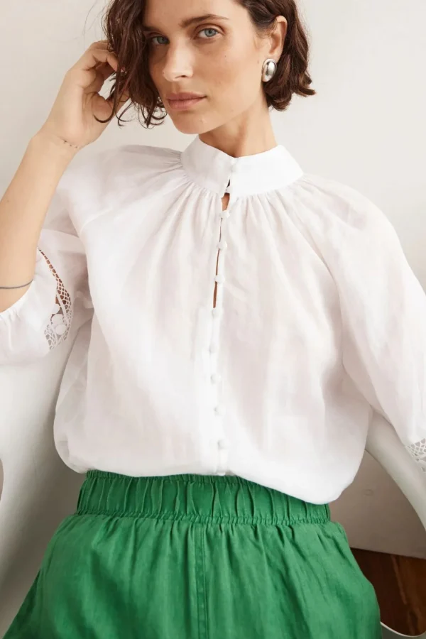 Shirts & Tops-ZOE KRATZMANN INVOKE TOP PORCELAIN