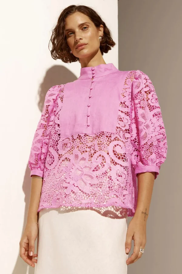 Shirts & Tops-ZOE KRATZMANN PRESENCE TOP LOTUS LACE