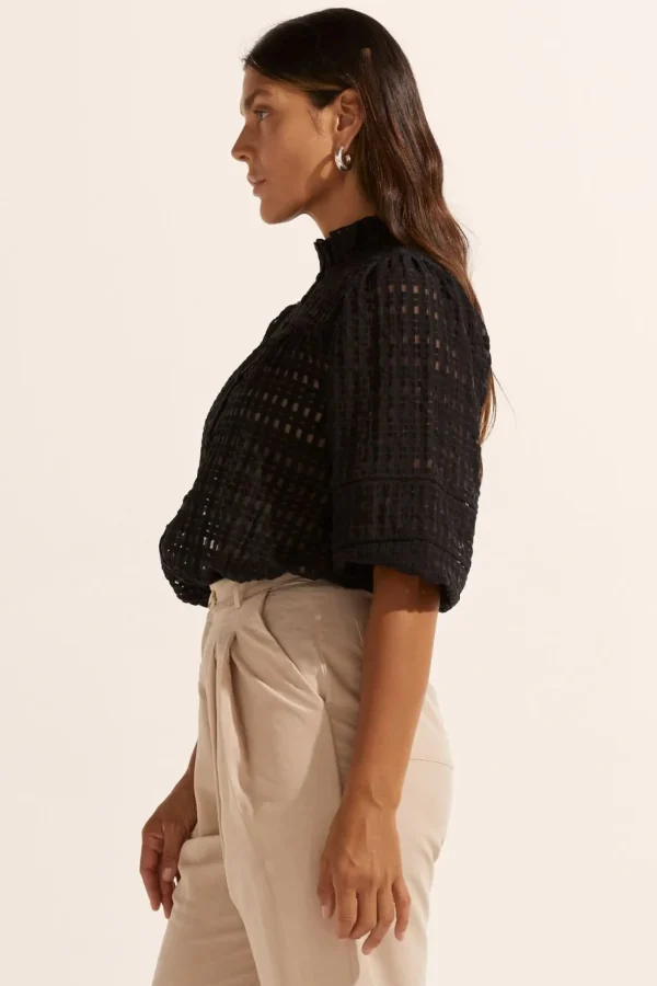 Shirts & Tops-ZOE KRATZMANN WAYFARER TOP BLACK